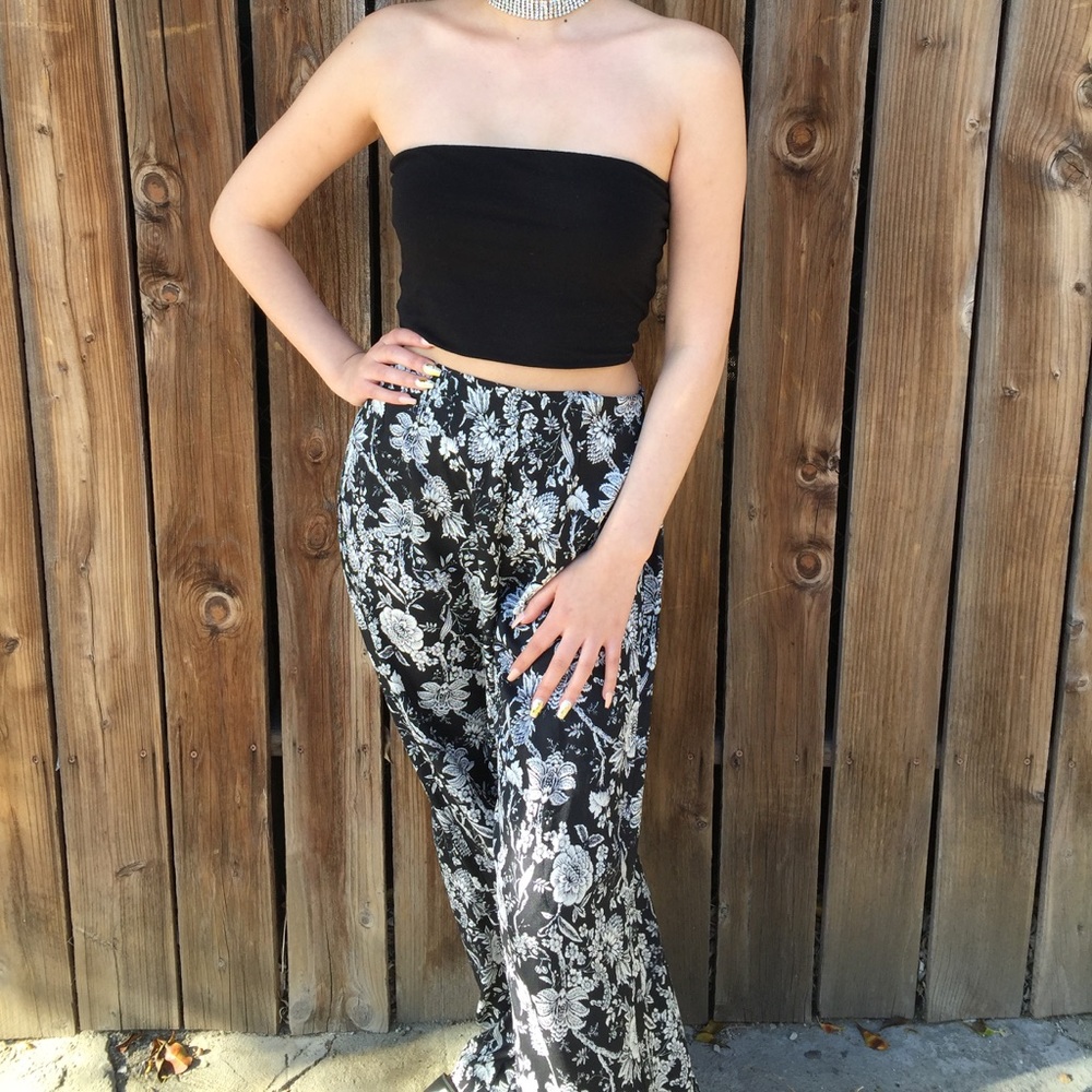 Floral palazzo pants